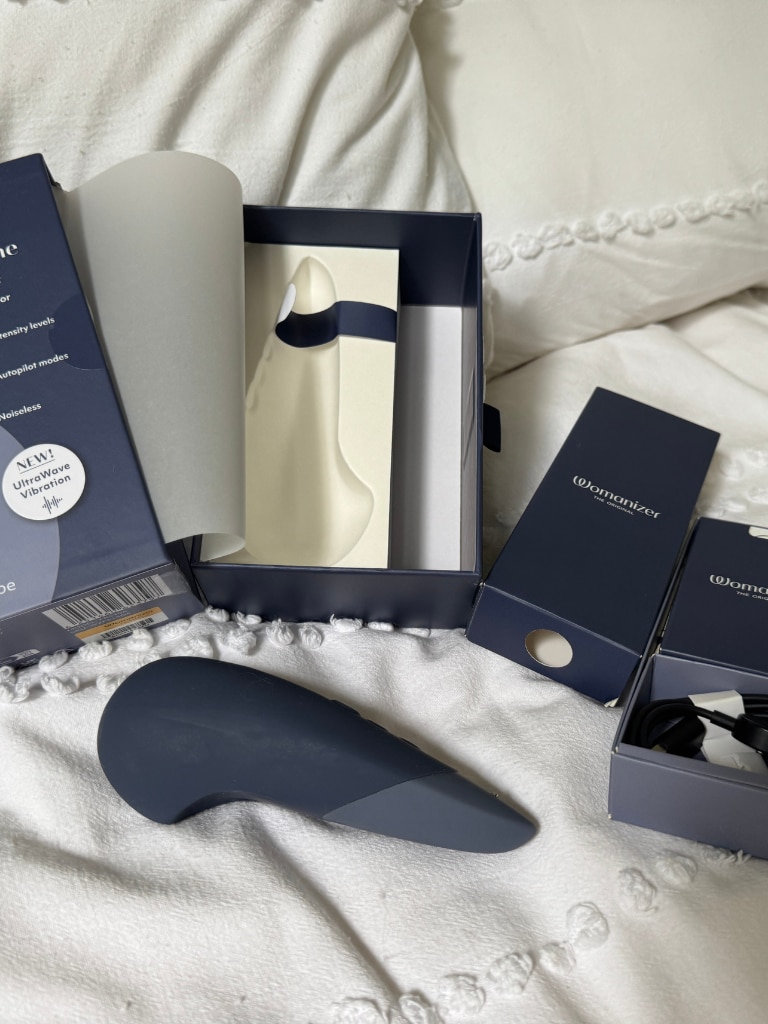 The unboxing experience of the Womanizer vibe was luxurious. Picture Supplied/Ebony Leigh