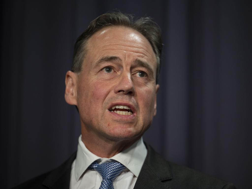 Greg Hunt has ressaured Australians yesterday’s AstraZeneca advice was ‘very cautious’. Picture: Martin Ollman / NCA NewsWire