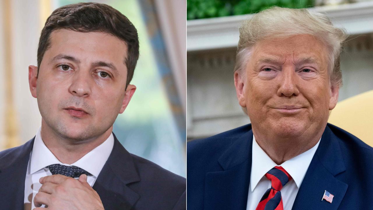 Ukraine's President Volodymyr Zelensky and US President Donald Trump. Pictures: Ludovic Marin and Saul Loeb / AFP.