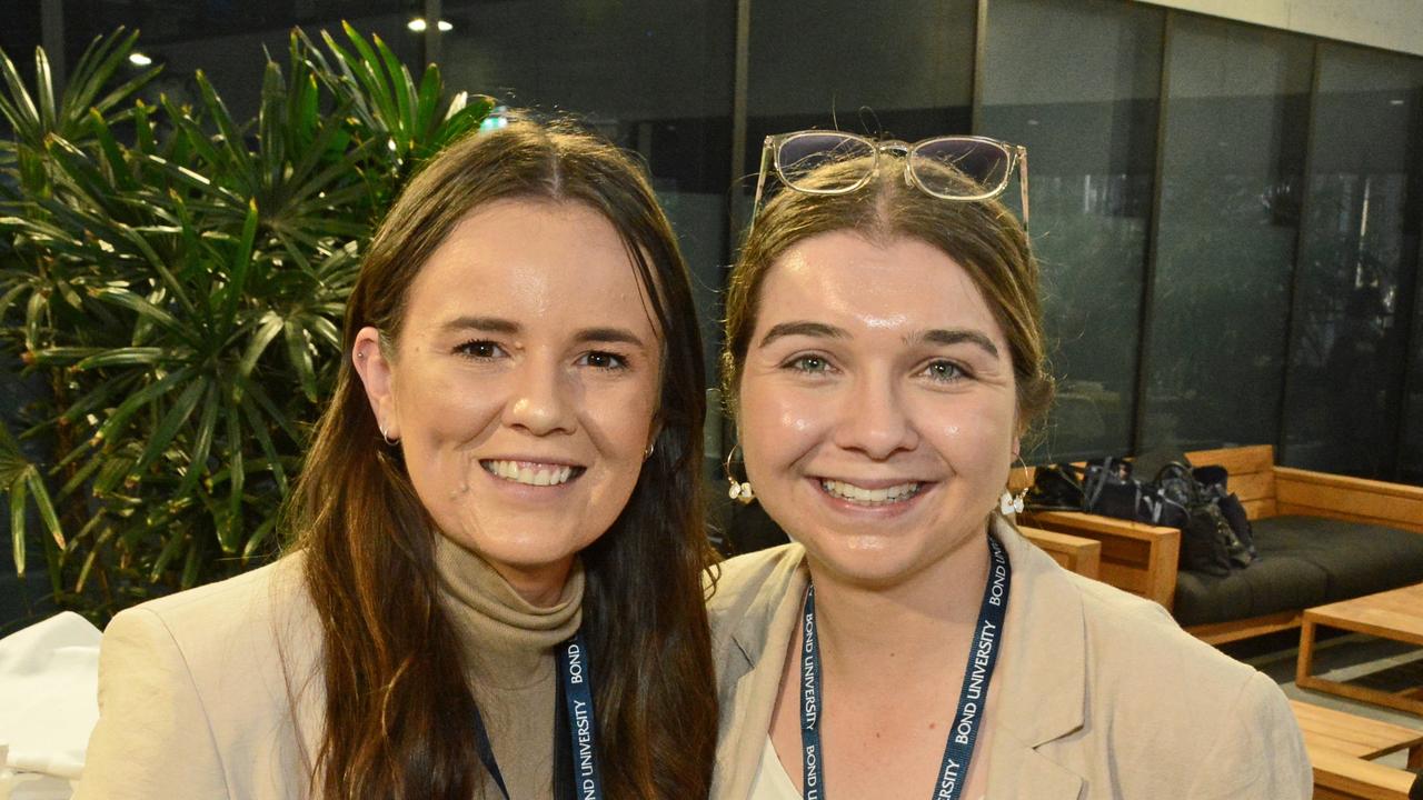 Brooke Littlewood and Clare Adcock at Women in Media conference at Bond University, Robina. Pic: Regina King