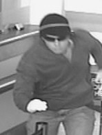 A man, who police believe to be the same, captured on CCTV during the attempted robbery of BankSA at Magill. Picture: SA Police.