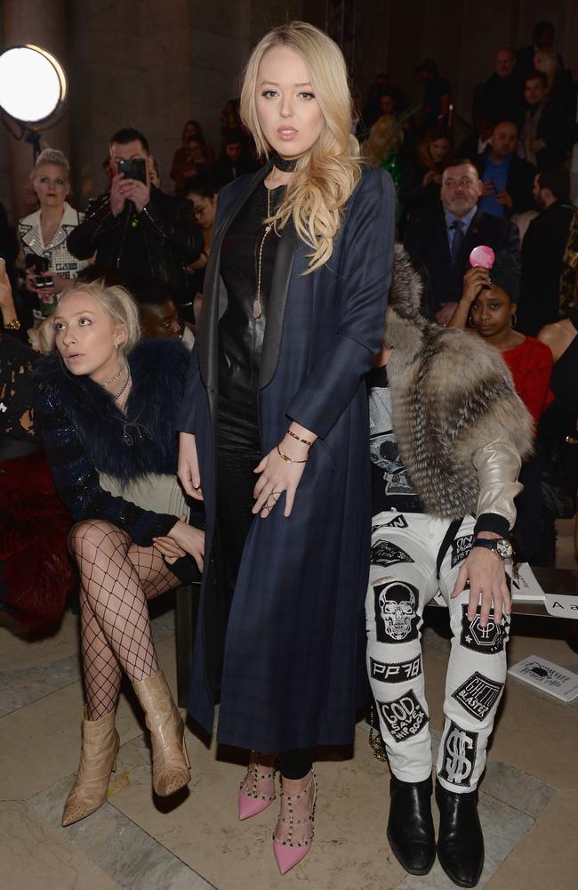 Tiffany Trump attends the front row for the Philipp Plein fashion show. Picture: Getty