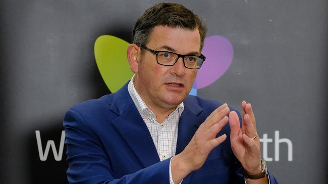 Victorian Premier Daniel Andrews has defended the borrowings revealed in Tuesday’s state budget. Picture: NCA NewsWire/Luis Enrique Ascui