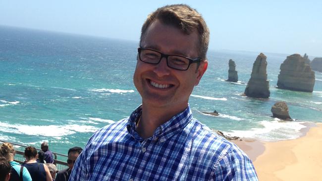 Parks Victoria Chief Executive Bradley Fauteux at the Twelve Apostles.