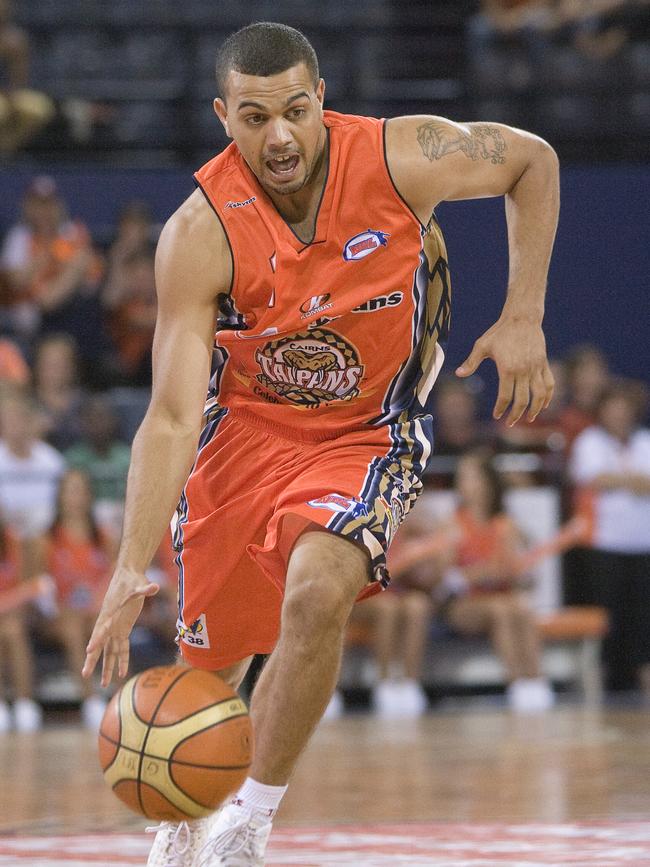 Pictured: Taipans point guard Kerry Williams. NBL game between Cairns Taipans and Wollongong Hawks.