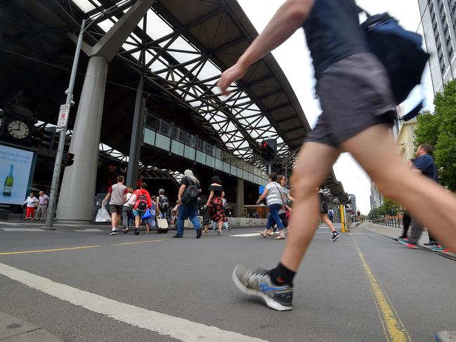 The Spencer and Collins intersections is one of the city’s busiest for pedestrians. Picture: Jay Town