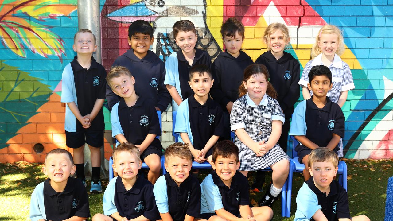 Newtown Primary School 2025 Preps front Davis Wadhams, Cillian Yell, Mason Matthews, Sid Knight, Henley McLachlan. Middle Zak Matthews, Mohammad Yasin Rezaei, Eadie Hedger, Shreyan Bobbi. Back River Welk, Dyaush Talsani, Oli Warren Le Noble, Fletcher Morris, Thatcher Trenery, Frankie Wilkins - Scouller