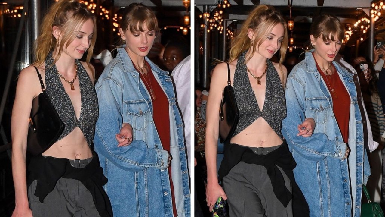 Taylor and Sophie out together. Picture: BACKGRID