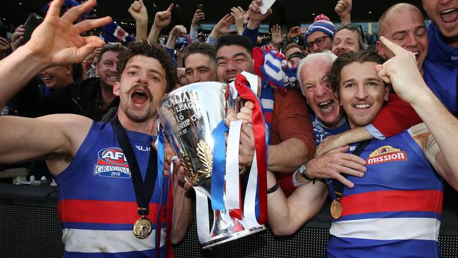 Champion Data rates the Bulldogs’ list as the best in the league, meaning it’s well-placed for back-to-back premierships. Picture: Michel Klein