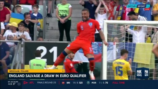 England salvage draw in Euro qualifier