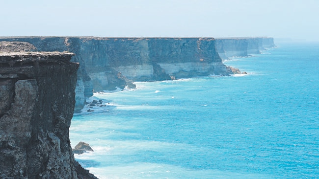 The coastline of the Great Australian Bight. BP has pulled out of plans to drill for oil in the Bight. Pic: Sea Shepherd Australia.