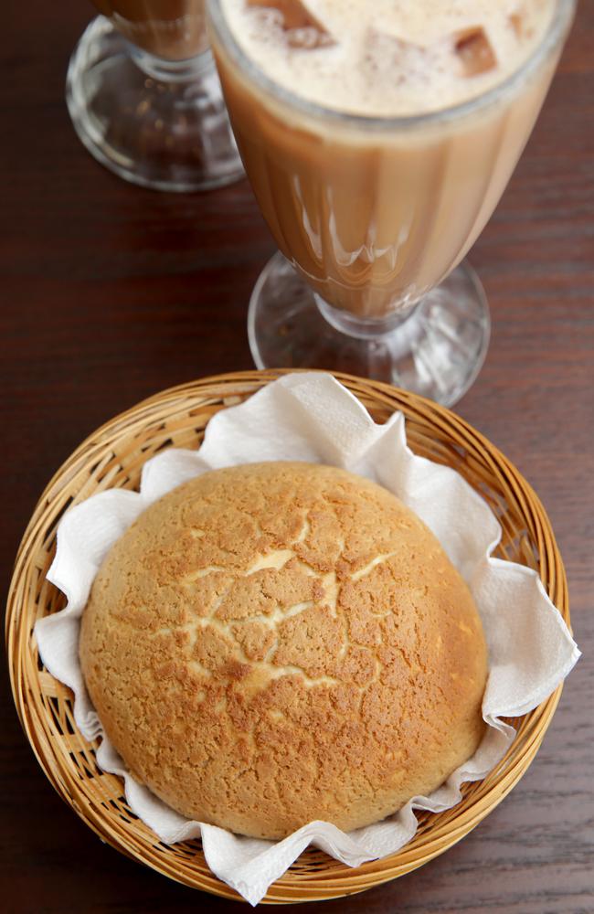 Malaysian coffee buns: Crispy outside, gooey inside.