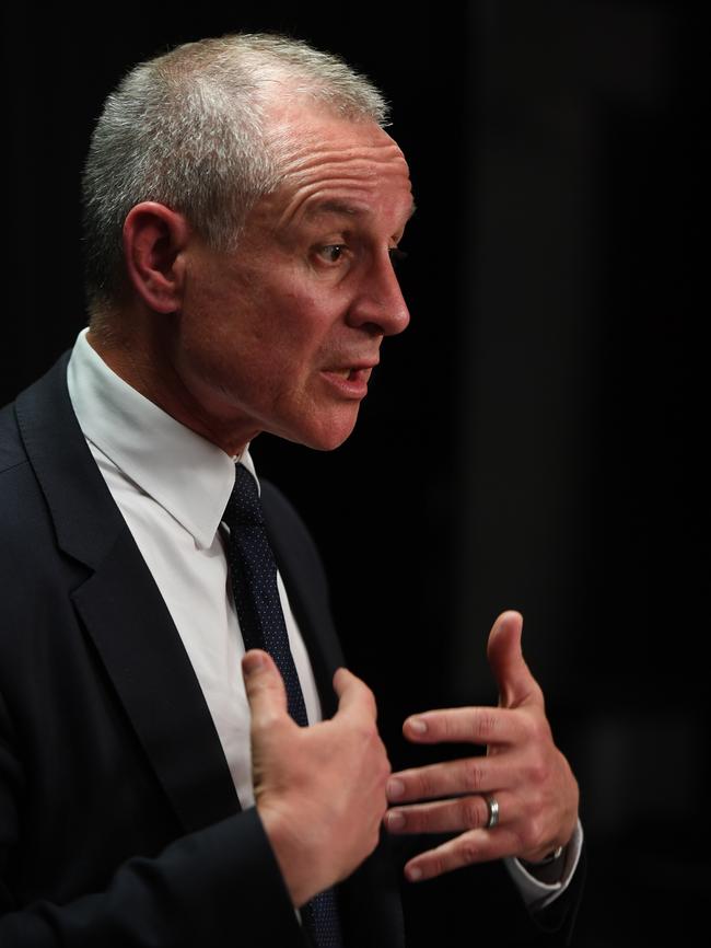 Premier Jay Weatherill speaks to media after revealing plans for a referendum on the nuclear waste storage industry in SA. Picture: Tricia Watkinson