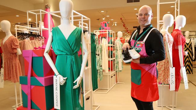 Myer Cairns Central store manager Wayne Cosgrove after the store’s revamp last November. Picture: Stewart McLean