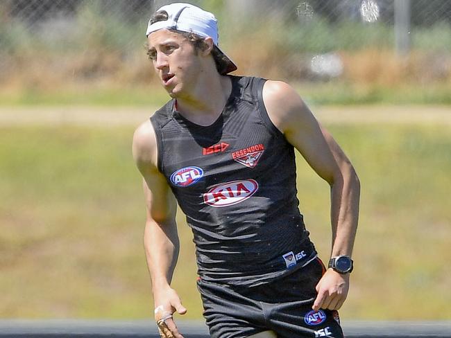 1 - Andrew McGrath. Essendon training session. Picture: Jason Edwards