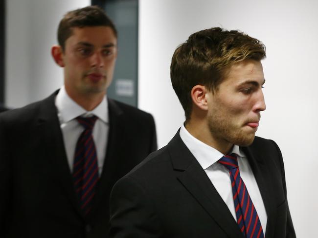 Viney leaves the AFL Tribunal. Picture: Michael Klein.