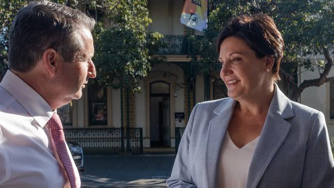 Campbelltown Labor MP Greg Warren and NSW Labor leader Jodi McKay.