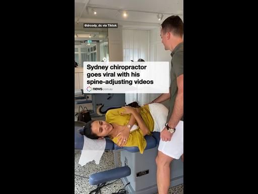 Sydney chiropractor goes viral with his spine-adjusting videos