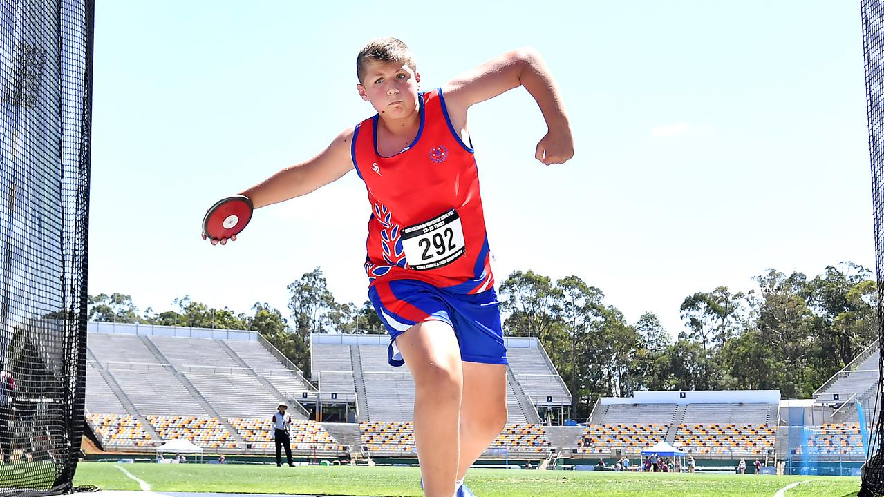 Queensland Representative School Sport track and field championships in Brisbane. Saturday October 12, 2024. Picture, John Gass