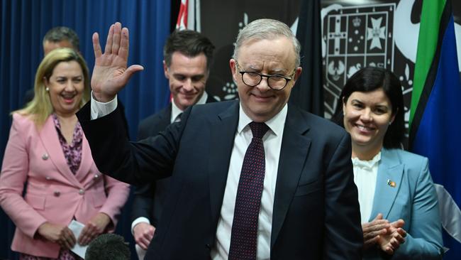 Anthony Albanese with state and territory leaders after announcing the ‘most significant reforms to housing policy in a generations’. Picture: Dan Peled / NCA NewsWire