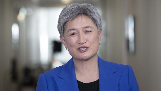 Senator Penny Wong says Vladimir Putin’s nuclear threat is “irresponsible”. Picture: NCA NewsWire / Gary Ramage