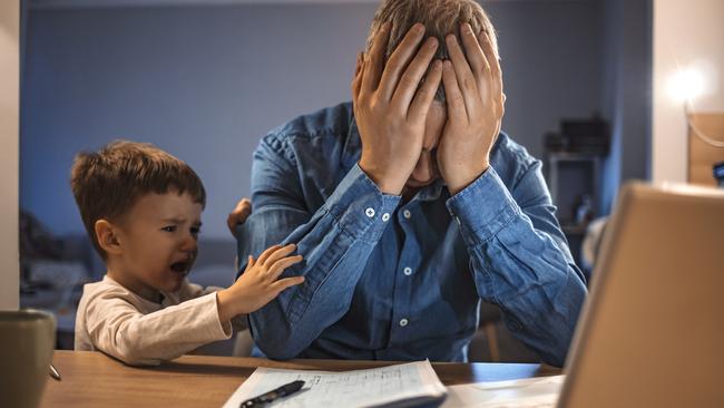 Men who struggle to express or make sense of their emotions may not have had a helpful role model in their own father, Abse says. Picture: Getty Images