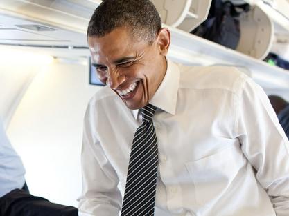 Deputy National Security Advisor for Strategic Communications Ben Rhodes (sitting bottom right) talks to US President Barack Obama in a scene from documentary film The Final Year. The film follows the Obama administration's last 12 months in office