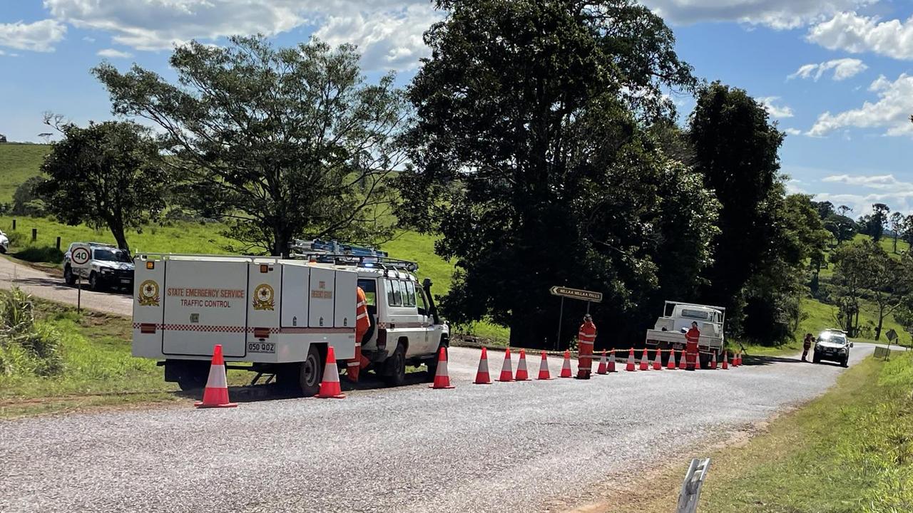 Emergency services have blocked the access to Millaa Millaa Falls, after two men who entered the water failed to resurface on July 16, 2024.