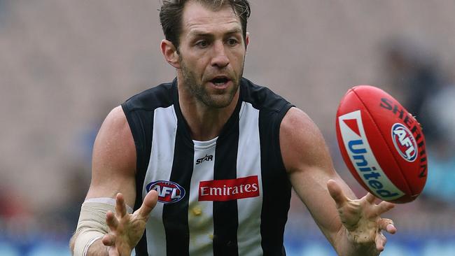 Travis Cloke wants to join reigning premiers the Bulldogs. Picture: Wayne Ludbey