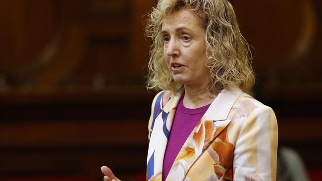 Independent MLC, Ruth Forrest talks during the Voluntary Assisted Dying Bill debate in the Legislative Council. Picture: Zak Simmonds