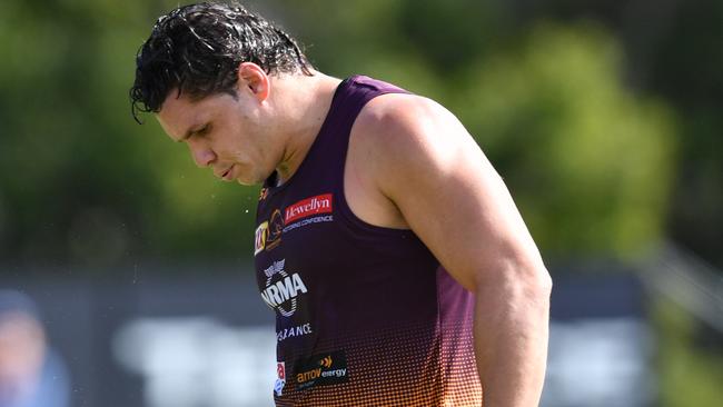 It’s a loss for Brisbane that they couldn’t get through to Roberts. Image: AAP/Darren England