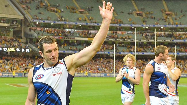Michael Doughty after his last game for the Crows in 2012 will now represent Orazio Fantasia.