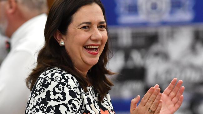 Premier Annastacia Palaszczuk on the campaign trail in far north Queensland. Picture: Darren England/AAP