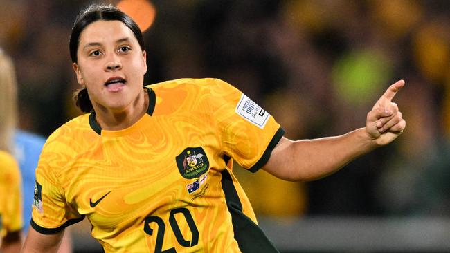 Matildas captain Sam Kerr has been charged following an incident in London in January 2023. Picture: Izhar Khan/AFP