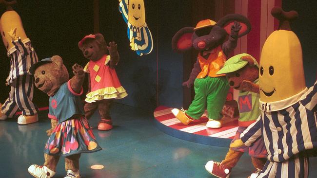 For many years, Taylor Owynns played Lulu the bear (in pink) in Bananas in Pyjamas.