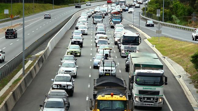 File picture of congestion on the M1. Photo: David Clark