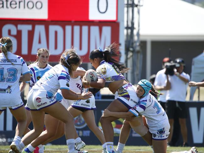 Koori Knockout - Day 4 Girls 17s GF Mindaribba Warriors v Waterloo Storm Monday, 7 October 2024 Hereford St, Bathurst NSW 2795, Australia, Picture Warren Gannon Photography