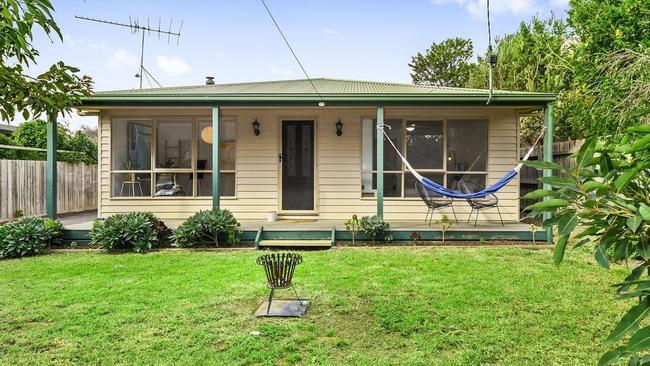 The weatherboard house at 15 Hogan Drive, Barwon Heads is close to schools and shops.