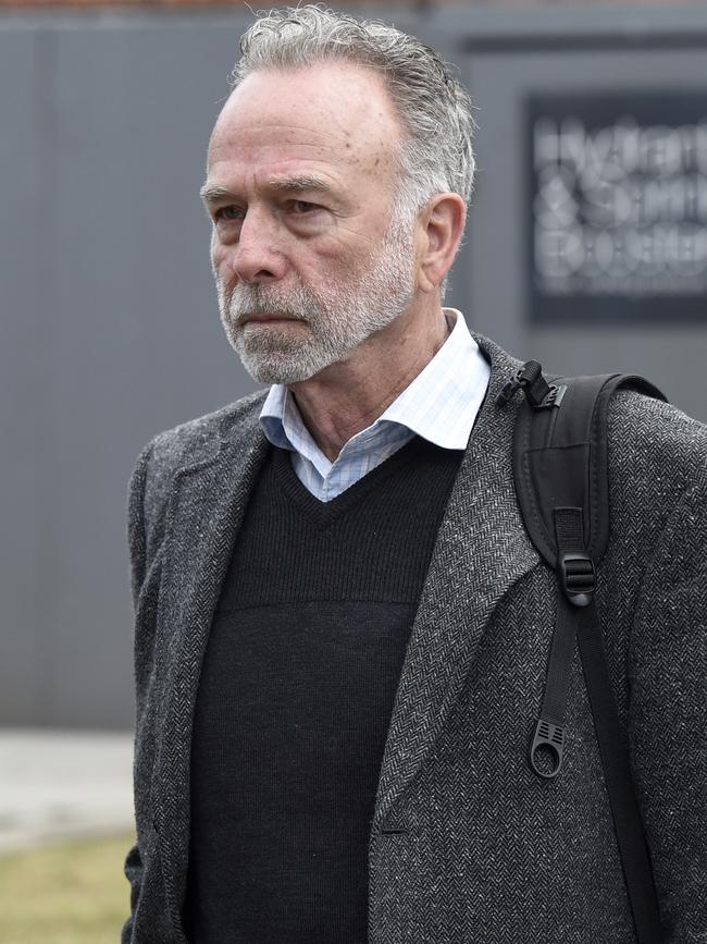 Driver William Swale leaves court. Picture: Andrew Henshaw