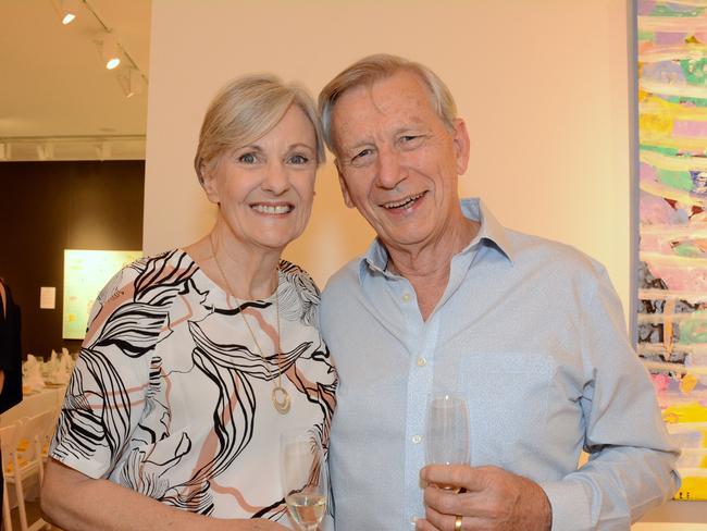 Renee and John Punch at Ken Done art exhibition opening at Gallery One, Southport. Picture: Regina King