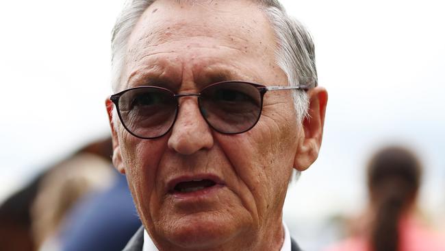 HAWKESBURY, AUSTRALIA - MAY 04: Trainer Peter Snowden looks on after Tom Sherry riding Coco Jamboo wins Race 6 Pioneer Services Hawkesbury Crown during "Hawkesbury Cup Day" - Sydney Racing at Hawkesbury Racecourse on May 04, 2024 in Hawkesbury, Australia. (Photo by Jeremy Ng/Getty Images)