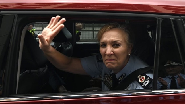 Katarina Carroll’s last day as Queensland Police Commissioner. Pic Lyndon Mechielson