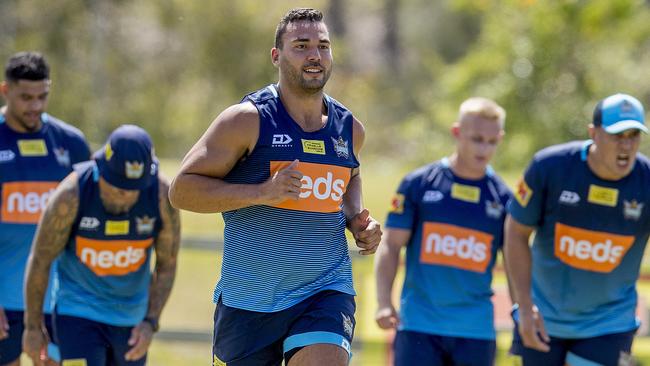 Ryan James collided with another player at training and unfortunately reinjured the same knee hurt during the 2019 NRL season. Picture: Jerad Williams.