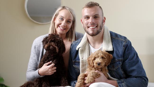 Madi Wilson and Kyle Chalmers ended their long-term relationship. Picture: Matt Turner