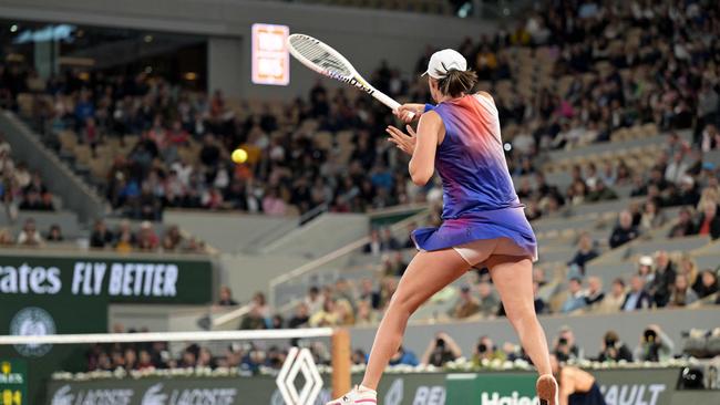 It was arguably the match of the year but there were plenty of empty seats. (Photo by Bertrand GUAY / AFP)