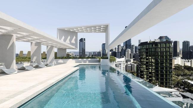 An artist’s impression of the LaStoria development at Kangaroo Point in Brisbane.