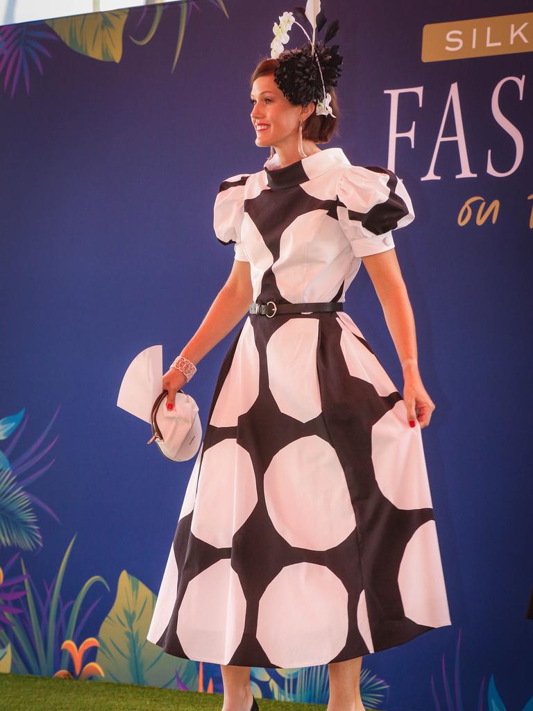 Allison Harvey at the 2021 Darwin Cup Carnival Derby Day. Picture: Glenn Campbell