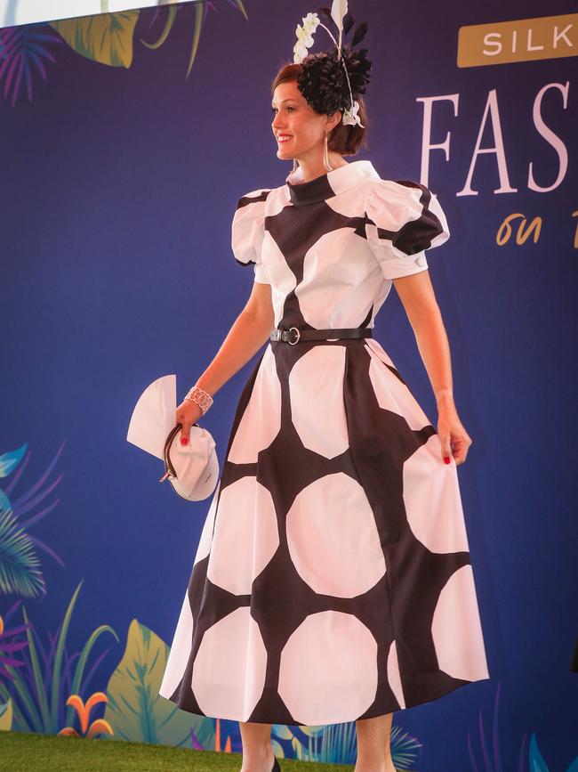 Allison Harvey at the 2021 Darwin Cup Carnival Derby Day. Picture: Glenn Campbell
