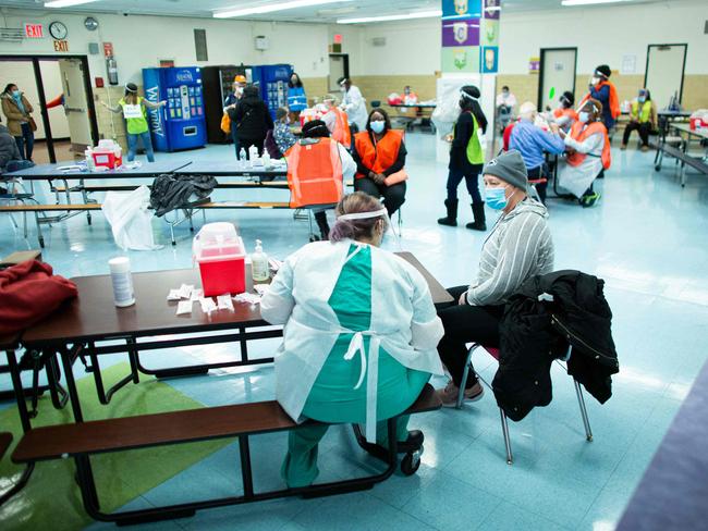 January 10, 2021 a nurse prepares a dose of the Moderna COVID-19 vaccine at a vaccination site in the Bronx, New York. Picture: AFP