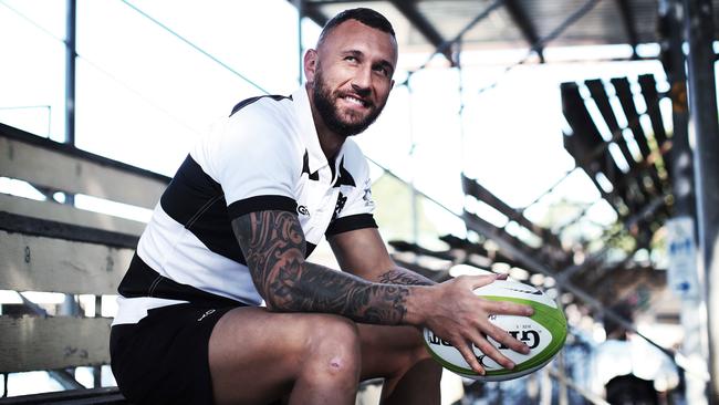 Quade Cooper is loving his time under Barbarians coach Alan Jones. Picture: Phil Hillyard